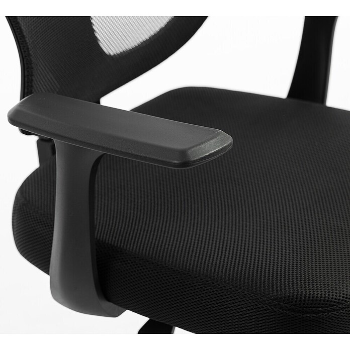 Silla de oficina Ana (Negro, Reposabrazos) | BAUHAUS