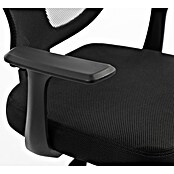 Silla de oficina Ana (Negro, Reposabrazos) | BAUHAUS