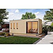 Karibu Saunahaus Monterey (L x B x H: 216,3 x 573,5 x 244,1 cm, Natur, Ohne Ofen) | BAUHAUS
