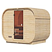 Karibu Saunahaus Quadro 1 Plus (Ohne Ofen, Natur, L x B x H: 175 x 242,5 x 205 cm) | BAUHAUS