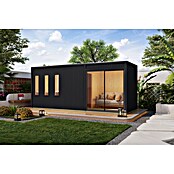 Karibu Saunahaus Monterey (L x B x H: 216,3 x 573,5 x 244,1 cm, Schwarz) | BAUHAUS