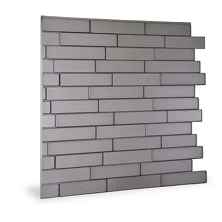 Profhome  Wandpaneel 3D 705257 Piano Steps Smoked Gray Dekorpaneel in Stein Optik grau 2 m2