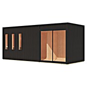 Karibu Saunahaus Monterey (L x B x H: 216,3 x 573,5 x 244,1 cm, Schwarz) | BAUHAUS