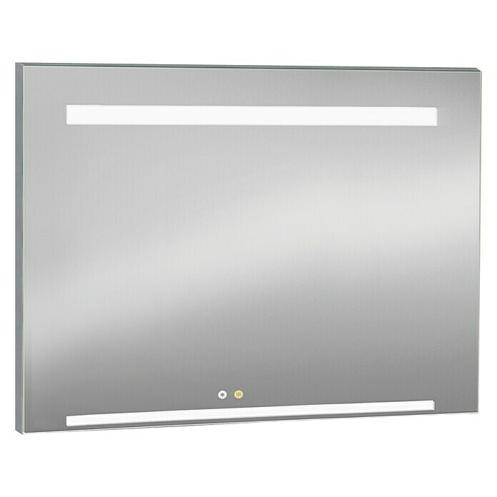 Camargue Espejo con luz LED Claire (Dimensiones (An x Al): 140 x 80 cm, Sensor luz fría/luz cálida, Con marco)