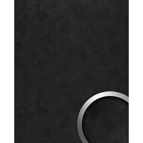 Wallface  Wandpaneel 19336 CLASSY BLACK Dekorpaneel im Vintage Look glänzend schwarz 2,6 m2