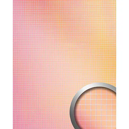 Wallface  Wandpaneel 27376 M-Style HOLLYWOOD Wandpaneel Mosaik spiegelnd pink orange 0,96 qm