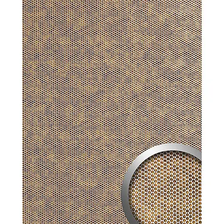 Wallface  Wandpaneel 17241 RACE Wandpaneel Wandplatte 3D Runddekor braun silber 2,60 qm