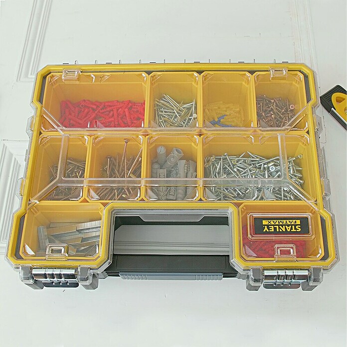 Stanley FatMax Kleinteilekoffer Tief (Anzahl Fächer: 10, Tief)