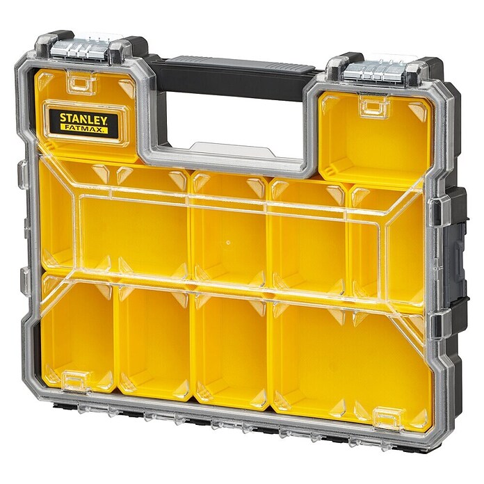 Stanley FatMax Kleinteilekoffer Flach (Anzahl Fächer: 12, Flach)