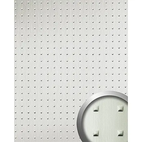 Wallface  Wandpaneel 11273 SQUARE Wandpaneel 3D Metalloptik edelstahl grau 2,60 qm