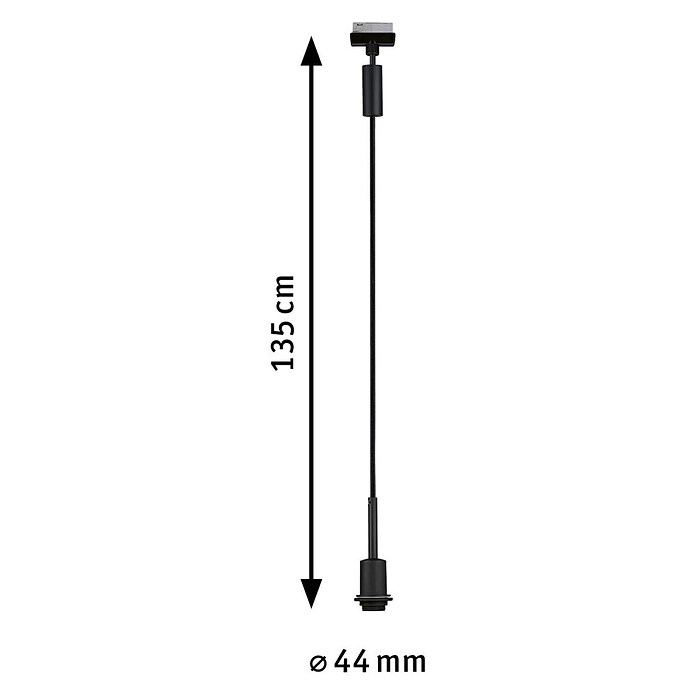 Paulmann URail Pendelleuchte DecoSystems (E14, Höhe: 135 cm, Schwarz) | BAUHAUS