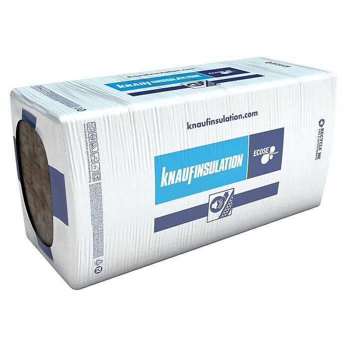 Knauf Insulation Glaswolisolatie Ultracoustic Rd 1,85 (l x b x d: 125 x 60 x 7 cm, Thermische geleidbaarheid: 0,044 W/(mK)) | BAUHAUS