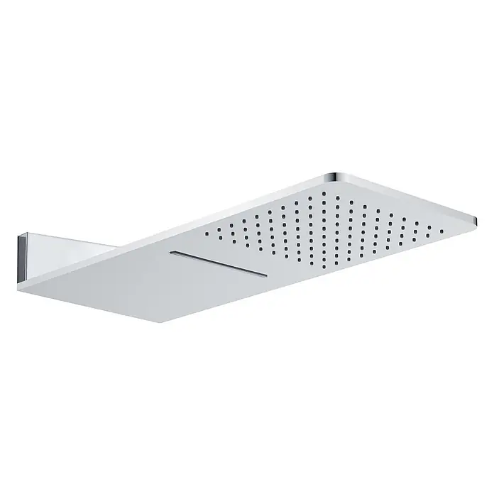 Beitz & Walz Brausegarnitur Beitz & Walz AQVAGREEN Kopfbrause 600 x 250 mm chrom - Art Strahl: Regen, Schwall, Chrom - Rechteckiger Duschkopf aus Chrom mit zahlreichen Düsen und zentralem Wasserfallstrahl.