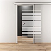 Diamond Doors Glasschiebetür-Beschlag Linea 60 Premium 2.0 (Edelstahloptik, Art Beschlag: Geschlossen, Länge: 2 200 mm) | BAUHAUS