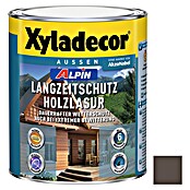 Xyladecor Langzeitschutz-Holzlasur Alpin (Palisander, 1 l, Seidenglänzend, Lösemittelbasiert)