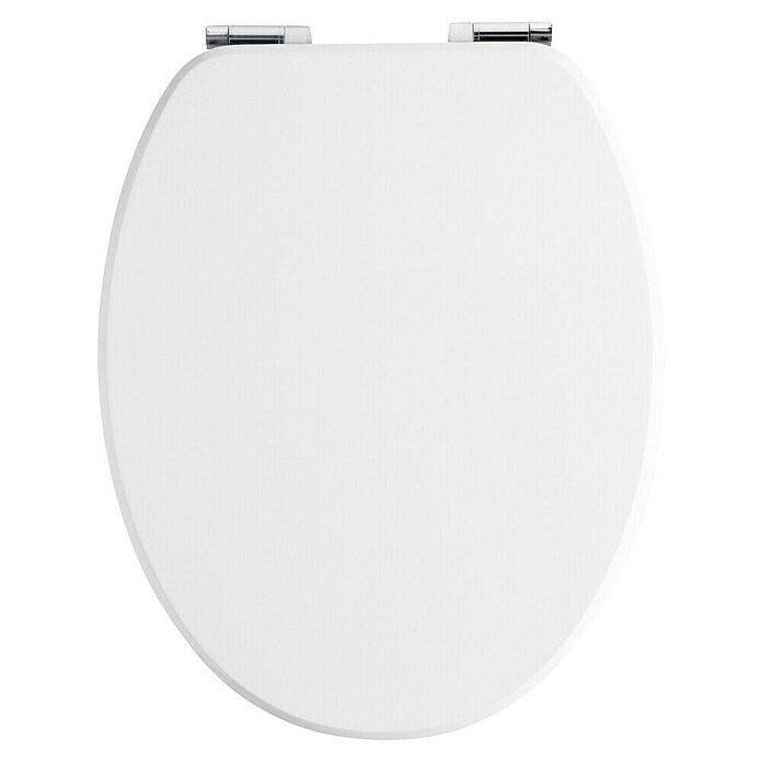 Camargue WC-Sitz (Mit Absenkautomatik, Holzkern, Abnehmbar, Weiß)