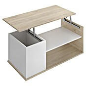 Dekit Bari Mesa de centro (L x An x Al: 50 x 100 x 41,7 cm, Natural/Blanco) | BAUHAUS