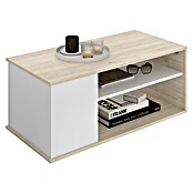 Dekit Bari Mesa de centro (L x An x Al: 50 x 100 x 41,7 cm, Natural/Blanco) | BAUHAUS