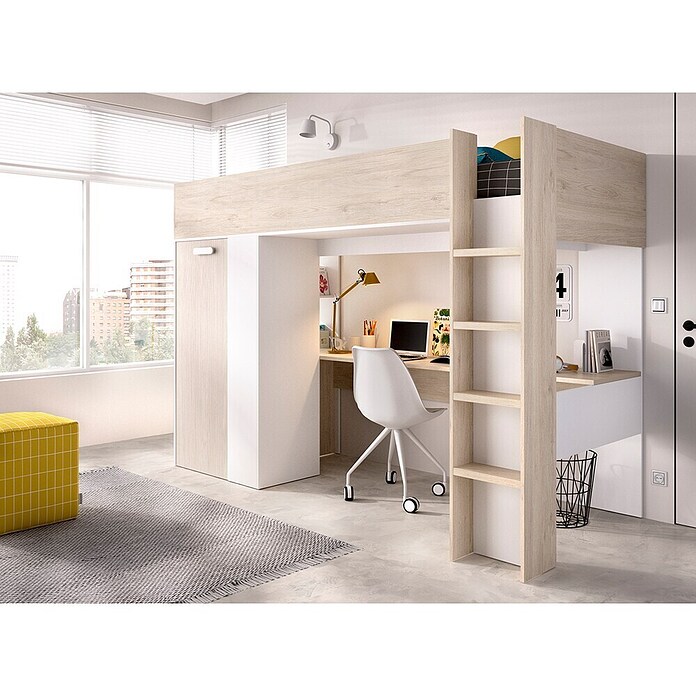 Dekit Litera Spylo (L x An x Al: 112 x 205 x 177 cm, Natural/Blanco/Alistonado) | BAUHAUS