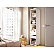 Dekit Mueble vestidor Suit (L x An x Al: 45 x 45 x 204,5 cm, Blanco/Natural, Trasera reversible) | BAUHAUS