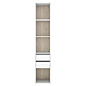 Dekit Mueble vestidor Suit (L x An x Al: 45 x 45 x 204,5 cm, Blanco/Natural, Trasera reversible) | BAUHAUS