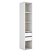 Dekit Mueble vestidor Suit (L x An x Al: 45 x 45 x 204,5 cm, Blanco/Natural, Trasera reversible) | BAUHAUS