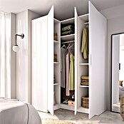 Dekit Armario para ropa Emax (L x An x Al: 95 x 142,2 x 203,5 cm, Blanco, Rinconero, Espesor: 15 mm) | BAUHAUS