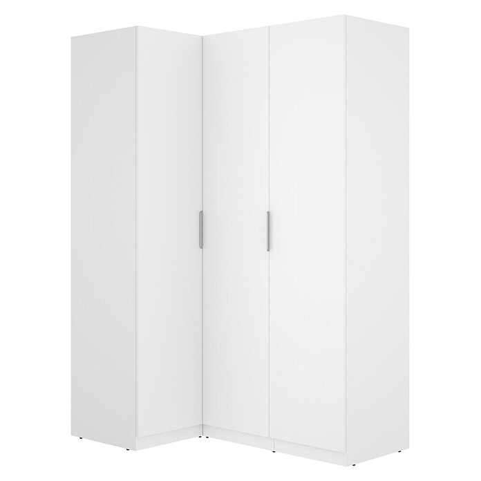 Dekit Armario para ropa Emax (L x An x Al: 95 x 142,2 x 203,5 cm, Blanco, Rinconero, Espesor: 15 mm) | BAUHAUS