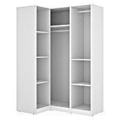 Dekit Armario para ropa Emax (L x An x Al: 95 x 142,2 x 203,5 cm, Blanco, Rinconero, Espesor: 15 mm) | BAUHAUS