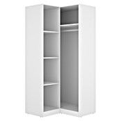 Dekit Armario para ropa Emax (L x An x Al: 95 x 96,9 x 203,5 cm, Blanco, Rinconero, Espesor: 15 mm) | BAUHAUS
