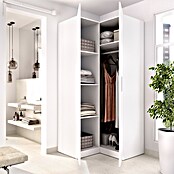 Dekit Armario para ropa Emax (L x An x Al: 95 x 96,9 x 203,5 cm, Blanco, Rinconero, Espesor: 15 mm) | BAUHAUS