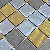 Mosaikfliese Quadrat Eco Mix TINA 357 (31,5 x 31,5 cm, Schwarz/Anthrazit, Matt)