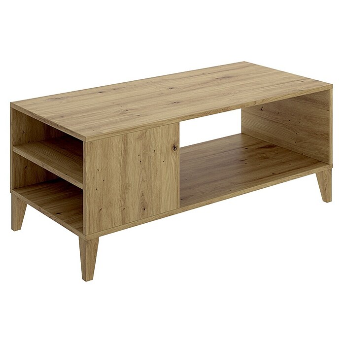 Dekit Sky Mesa de centro (L x An x Al: 50 x 100 x 42,5 cm, Roble Nordic) | BAUHAUS