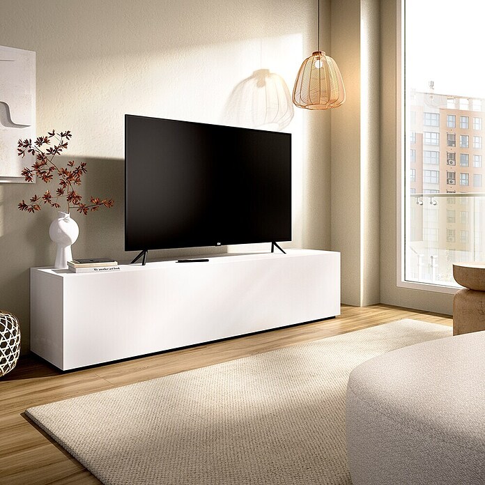 Dekit Mueble para TV Noka (L x An x Al: 41,5 x 180 x 42 cm, Blanco) | BAUHAUS