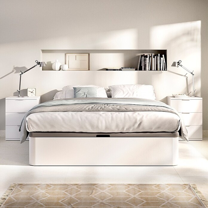 Dekit Canapé Round (190 x 135 x 32 cm, Blanco, Abatible) | BAUHAUS