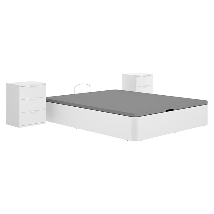 Dekit Canapé Round (190 x 135 x 32 cm, Blanco, Abatible) | BAUHAUS