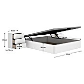 Dekit Canapé Round (190 x 135 x 32 cm, Blanco, Abatible) | BAUHAUS
