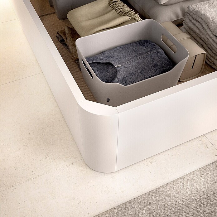 Dekit Canapé Round (190 x 135 x 32 cm, Blanco, Abatible) | BAUHAUS
