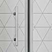 Camargue Vario Nischendusche S3+S16+S9 (150 x 195 cm, Stärke: 6 mm, Silber)