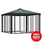 Palram Pérgola de jardín (L x An: 360 x 360 cm, Antracita, Bronce)