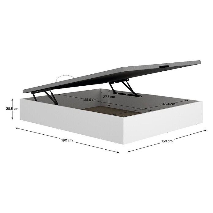 Dekit Canapé Nest (L x An x Al: 190 x 150 x 32 cm, Blanco) | BAUHAUS