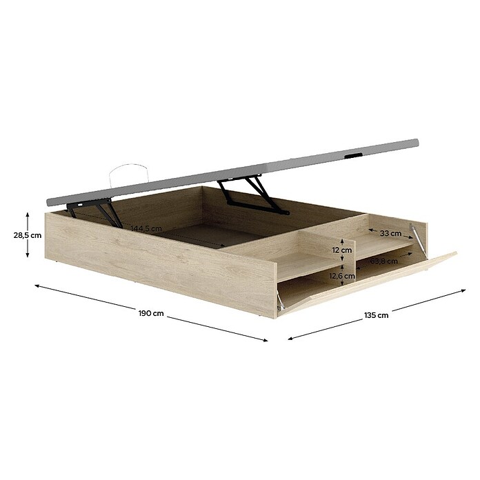 Dekit Canapé Lan (L x An x Al: 190 x 135 x 32 cm, Natural, Zapatero) | BAUHAUS