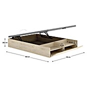 Dekit Canapé Lan (L x An x Al: 190 x 135 x 32 cm, Natural, Zapatero) | BAUHAUS