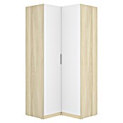 Dekit Armario para ropa Emax (L x An x Al: 95 x 96,9 x 203,5 cm, Roble claro/Blanco, Rinconero, Espesor: 15 mm) | BAUHAUS