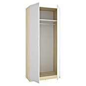 Dekit Armario para ropa Emax (L x An x Al: 51,4 x 91 x 203,5 cm, Roble claro/Blanco, Espesor: 15 mm) | BAUHAUS