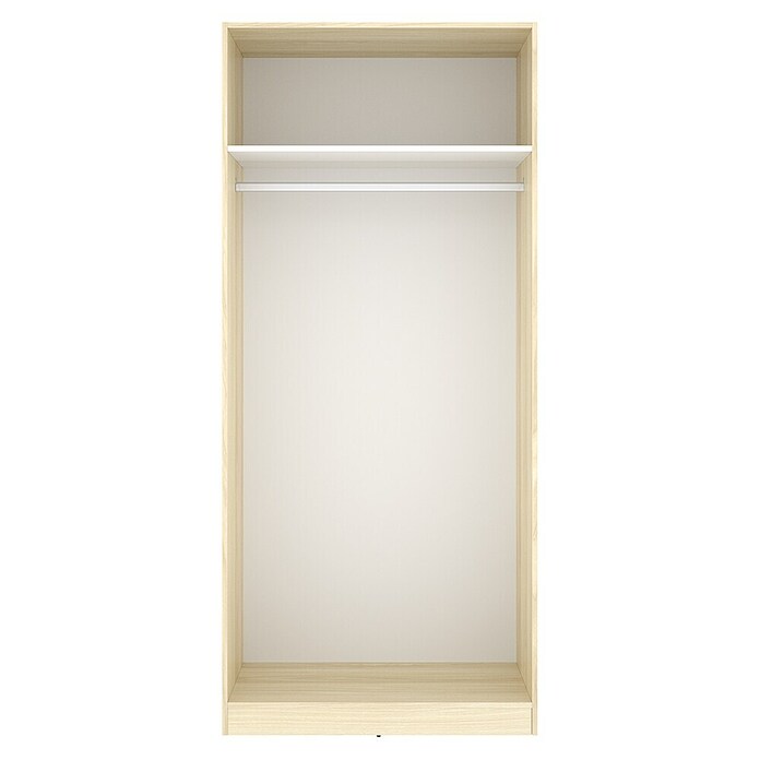 Dekit Armario para ropa Emax (L x An x Al: 51,4 x 91 x 203,5 cm, Roble claro/Blanco, Espesor: 15 mm) | BAUHAUS