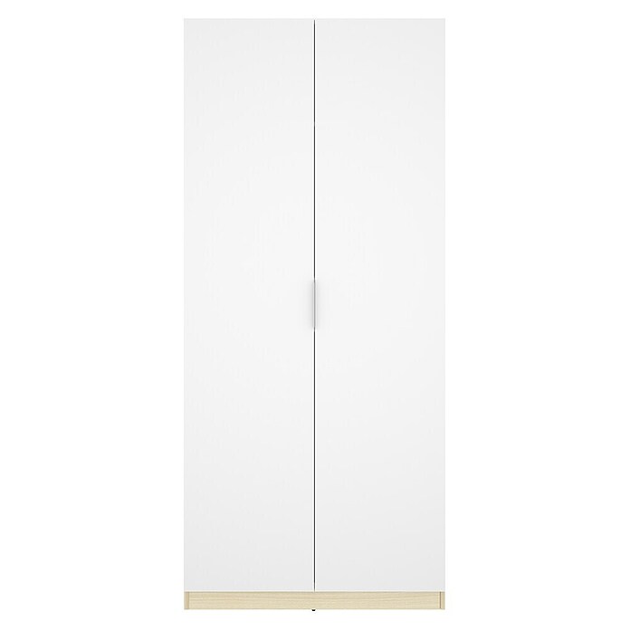 Dekit Armario para ropa Emax (L x An x Al: 51,4 x 91 x 203,5 cm, Roble claro/Blanco, Espesor: 15 mm) | BAUHAUS