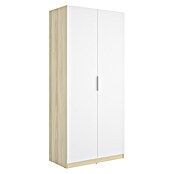 Dekit Armario para ropa Emax (L x An x Al: 51,4 x 91 x 203,5 cm, Roble claro/Blanco, Espesor: 15 mm) | BAUHAUS