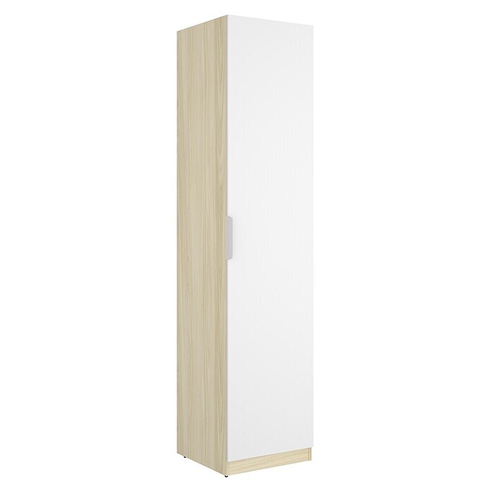 Dekit Armario para ropa Emax (L x An x Al: 51,4 x 45,5 x 203,5 cm, Roble claro/Blanco, Espesor: 15 mm) | BAUHAUS