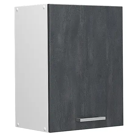 Vicco  Schrankküche R-Line Schwarz Beton